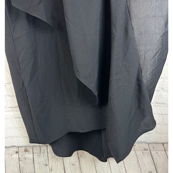 ADRIANNA PAPELL black frill sleeveless dress size 12 - Picture 5 of 8